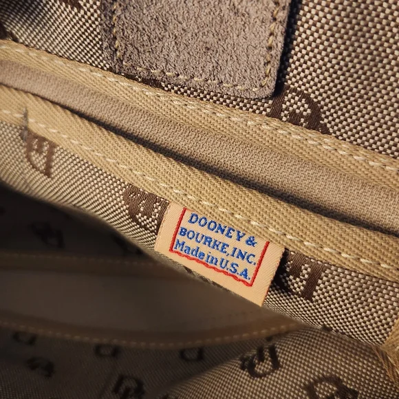 Dooney & Bourke Signature Tulip Tassel Monogram Tote. EUC - Picture 14 of 17